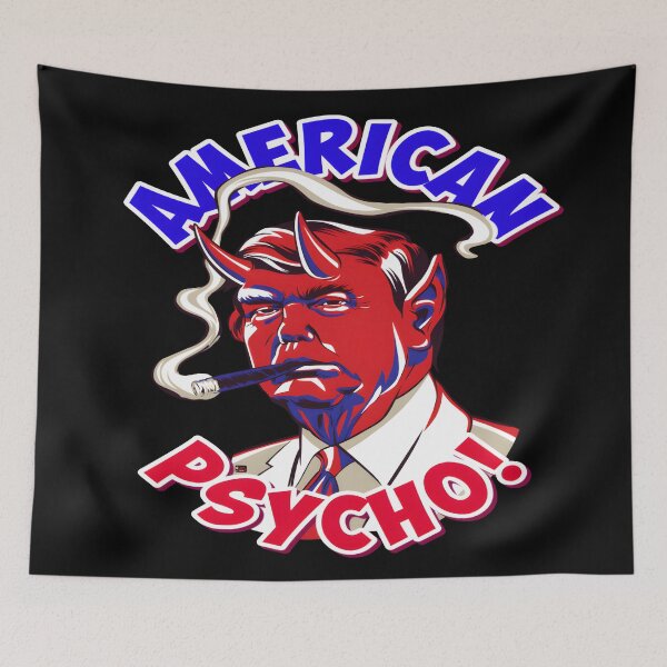 Item preview, “American Psycho: Cartoon Edition” designed and sold by Dark Humor Designs Co..