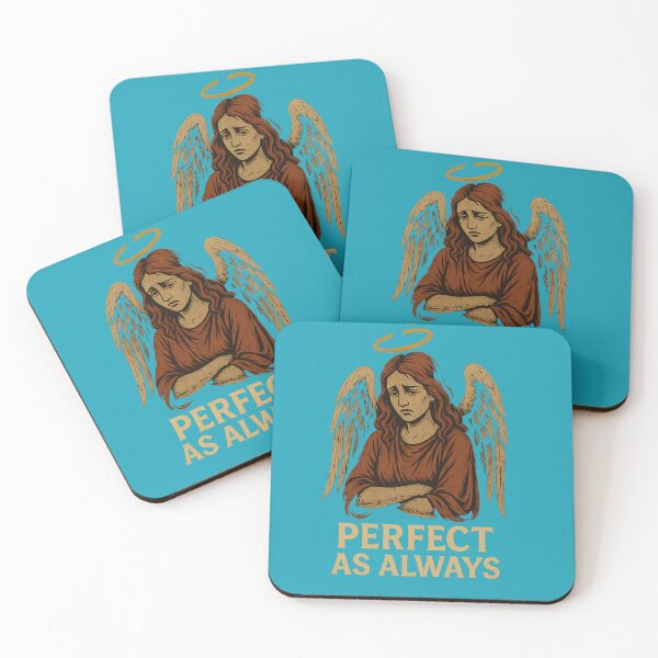 Item preview, Sad Angel Sarcastic Halo Perfect As Always designed and sold by ArtComixHaven.