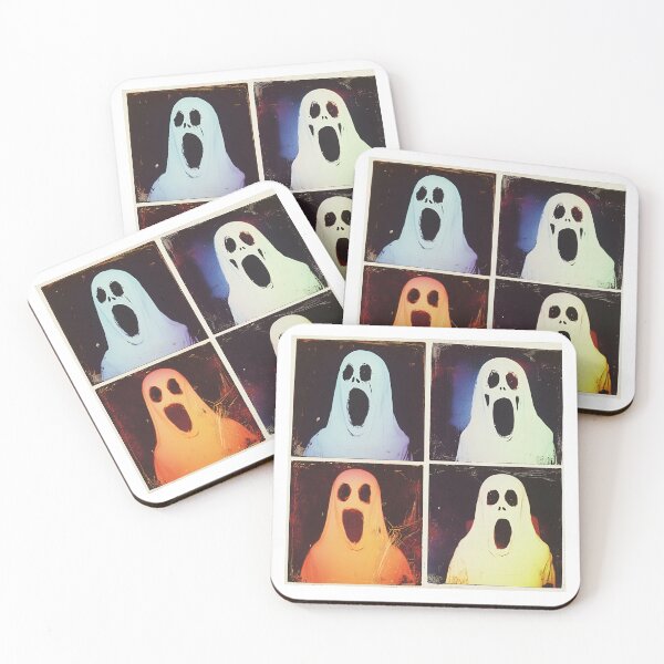 Item preview, Funny Ghost Halloween Photobooth – Spooky Cute Retro Ghosts Design designed and sold by RockFireMerch.