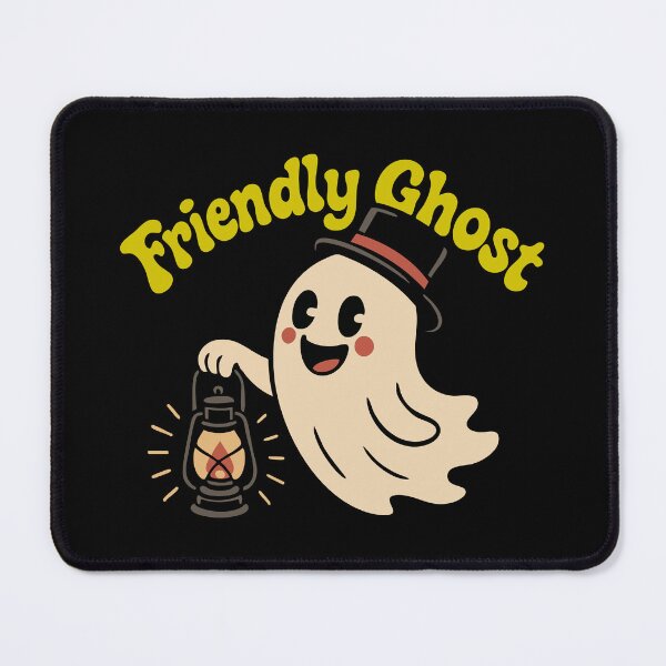 Item preview, Cute Friendly Ghost Cartoon with Lantern | Spooky Fun Halloween Design designed and sold by graphicnew.