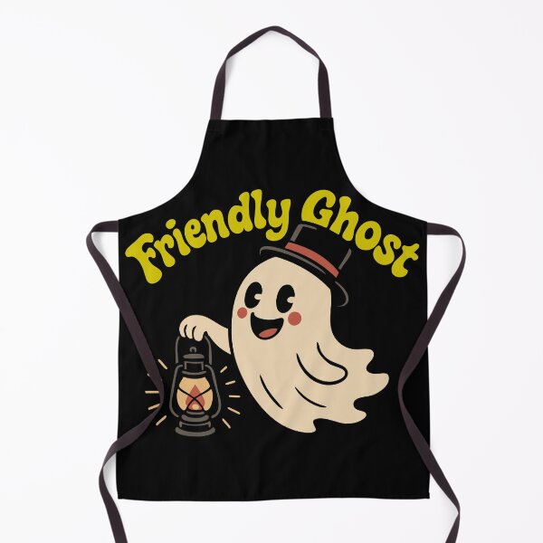 Item preview, Cute Friendly Ghost Cartoon with Lantern | Spooky Fun Halloween Design designed and sold by graphicnew.