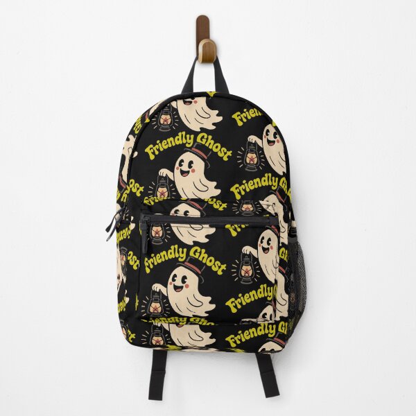 Item preview, Cute Friendly Ghost Cartoon with Lantern | Spooky Fun Halloween Design designed and sold by graphicnew.