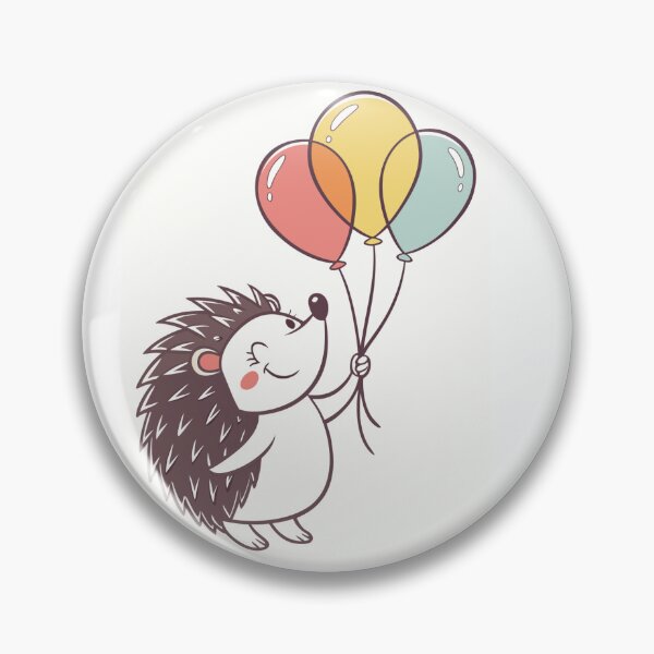 Item preview, Puercoespín con globos de colores designed and sold by MrArtist Shop.