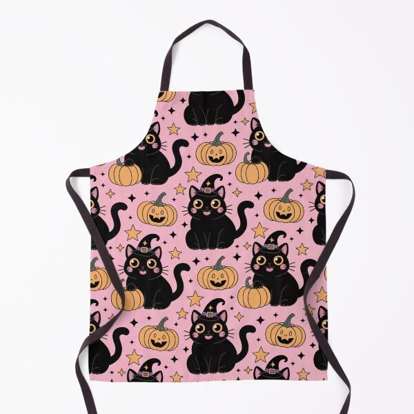 Item preview, Halloween Witchy Black Cat Pattern - Cute Black Cat Halloween Costume with Pumpkins Pattern designed and sold by YourSocialBae.