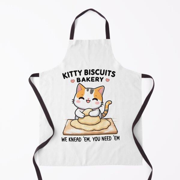 Item preview, Kitty Biscuits Bakery We Knead Em You Need Em Cute Cat Pun designed and sold by DesignsByAnett.