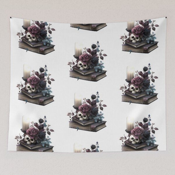 Item preview, Dark academia book stack designed and sold by MendaciousMina.