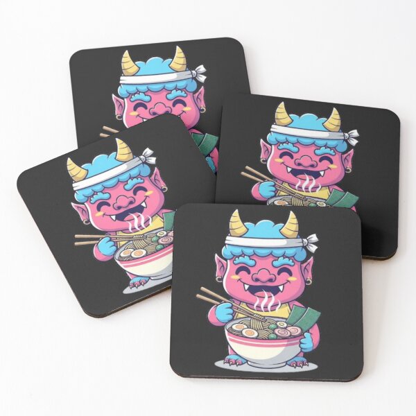 Item preview, Kawaii Oni Ramen Master – Cute Japanese Chef Demon designed and sold by PunnyBean.