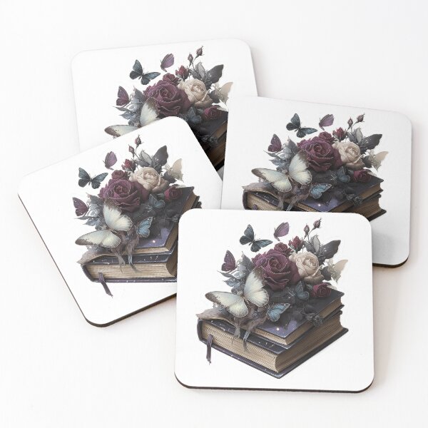 Item preview, Dark academia book stack designed and sold by MendaciousMina.