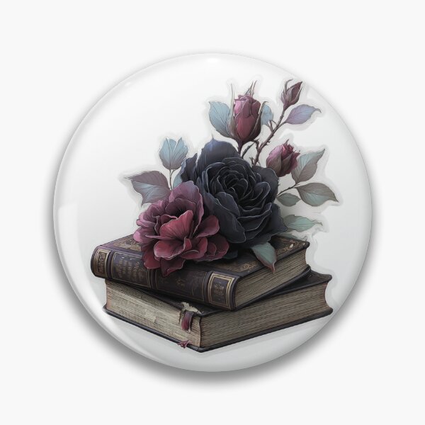 Item preview, Dark academia book stack designed and sold by MendaciousMina.