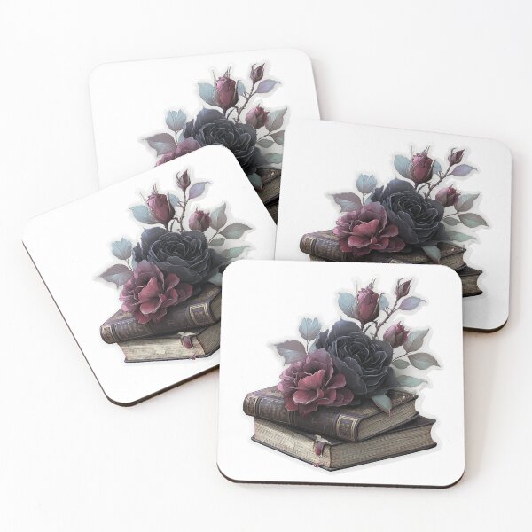 Item preview, Dark academia book stack designed and sold by MendaciousMina.