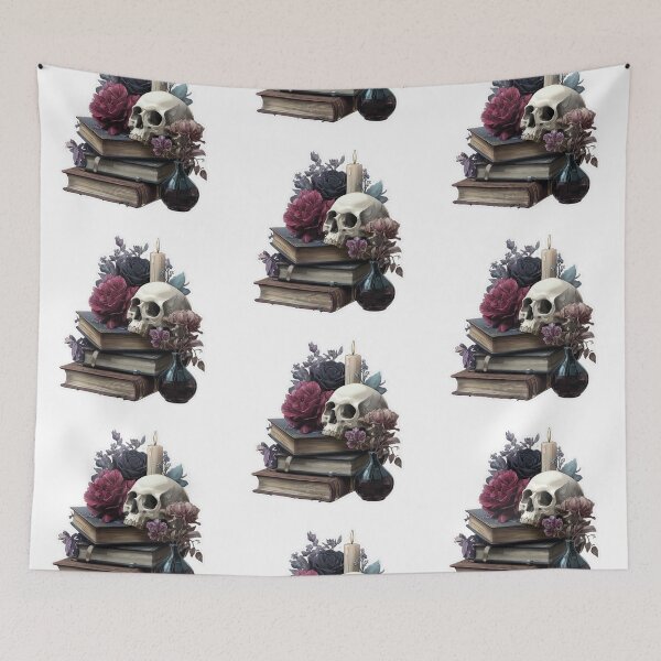 Item preview, Dark academia book stack designed and sold by MendaciousMina.