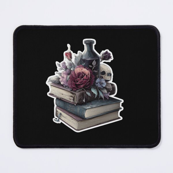 Item preview, Dark academia book stack designed and sold by MendaciousMina.