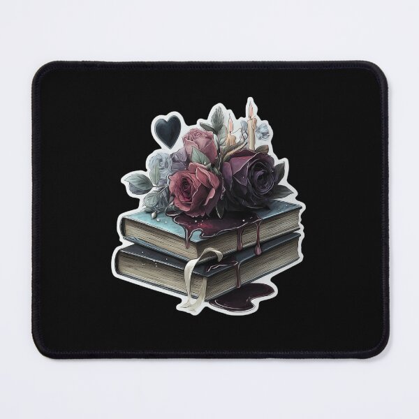 Item preview, Dark academia book stack designed and sold by MendaciousMina.