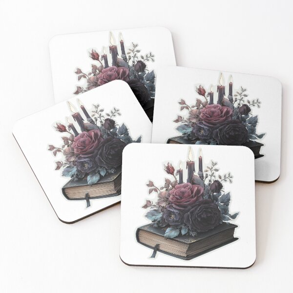 Item preview, Dark academia book stack designed and sold by MendaciousMina.