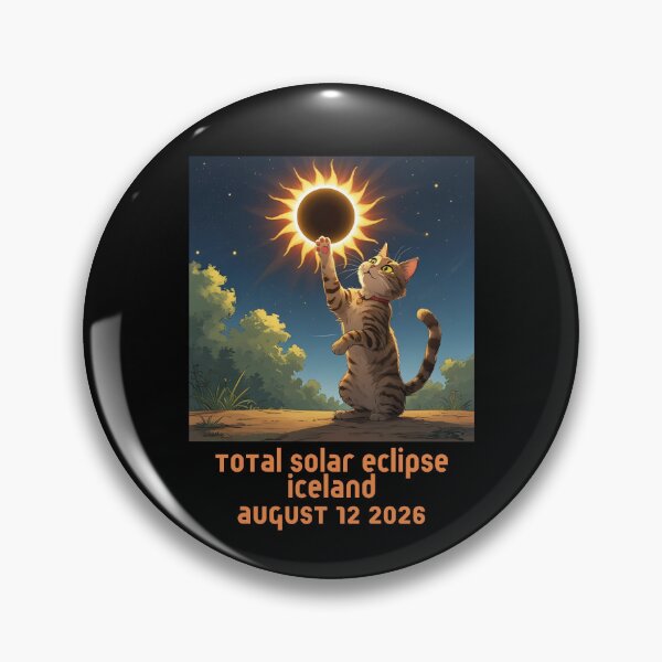 Item preview, Total Solar Eclipse Iceland August 2026 Cat designed and sold by sydney-syder.