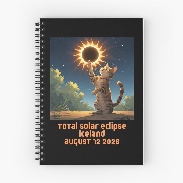 Item preview, Total Solar Eclipse Iceland August 2026 Cat designed and sold by sydney-syder.