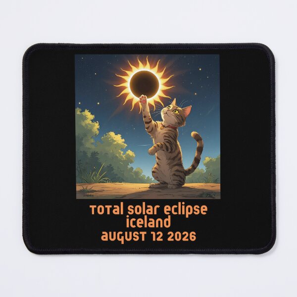 Item preview, Total Solar Eclipse Iceland August 2026 Cat designed and sold by sydney-syder.