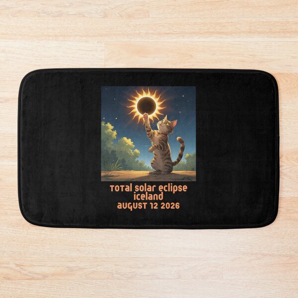 Item preview, Total Solar Eclipse Iceland August 2026 Cat designed and sold by sydney-syder.