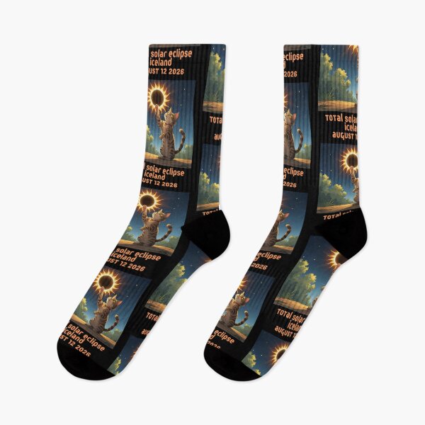 Item preview, Total Solar Eclipse Iceland August 2026 Cat designed and sold by sydney-syder.