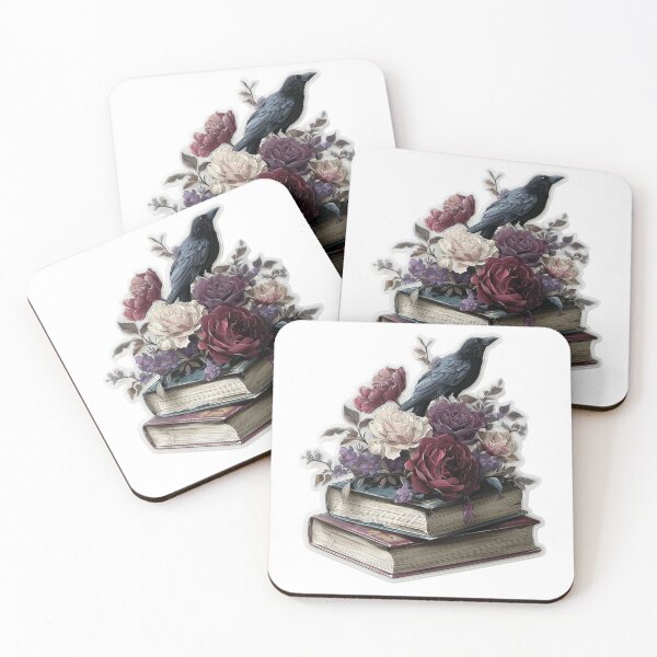Item preview, Dark academia book stack designed and sold by MendaciousMina.