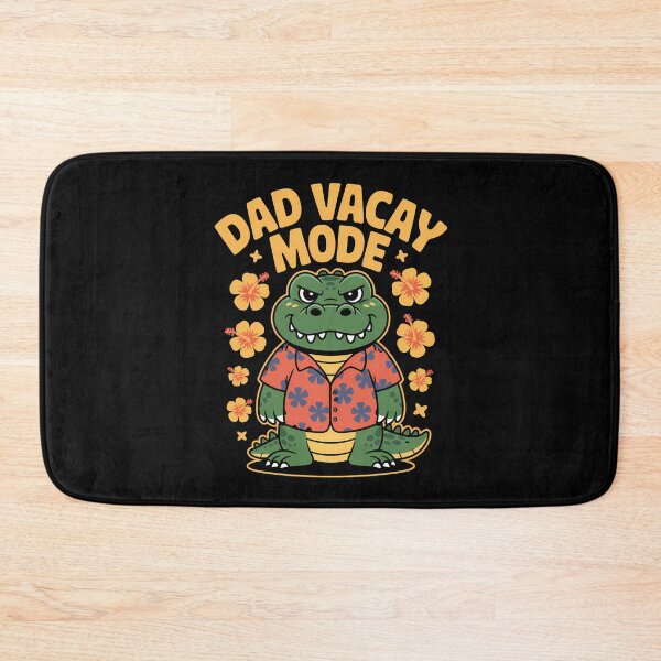 Item preview, Vacation Funny Dad Alligator – Retro Cartoon Summer Holiday Mode designed and sold by Taans-Creation.