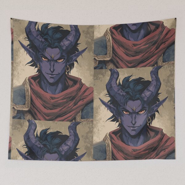 Item preview, Fantasy Tiefling Token designed and sold by bapupa.