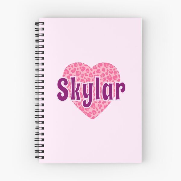 Item preview, Skylar Name Pink Leopard Heart  designed and sold by Jeallan Designs.