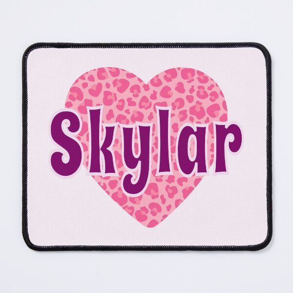 Item preview, Skylar Name Pink Leopard Heart designed and sold by Jeallan Designs.