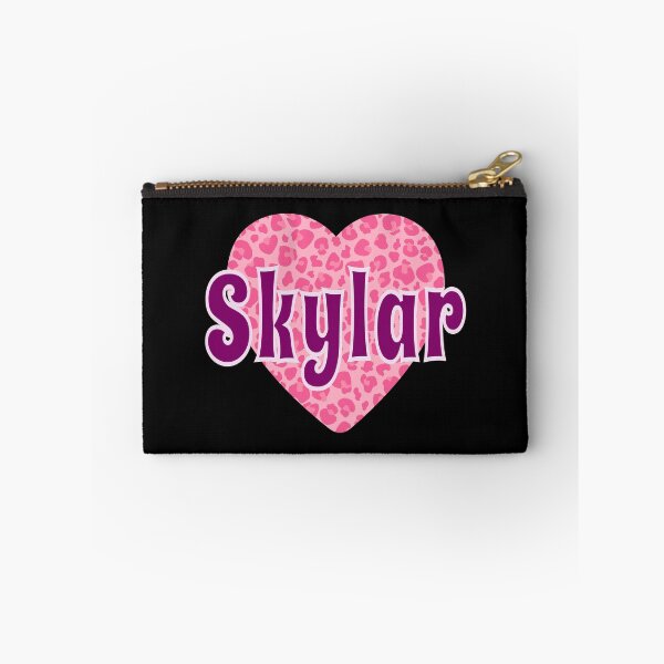 Item preview, Skylar Name Pink Leopard Heart  designed and sold by Jeallan Designs.