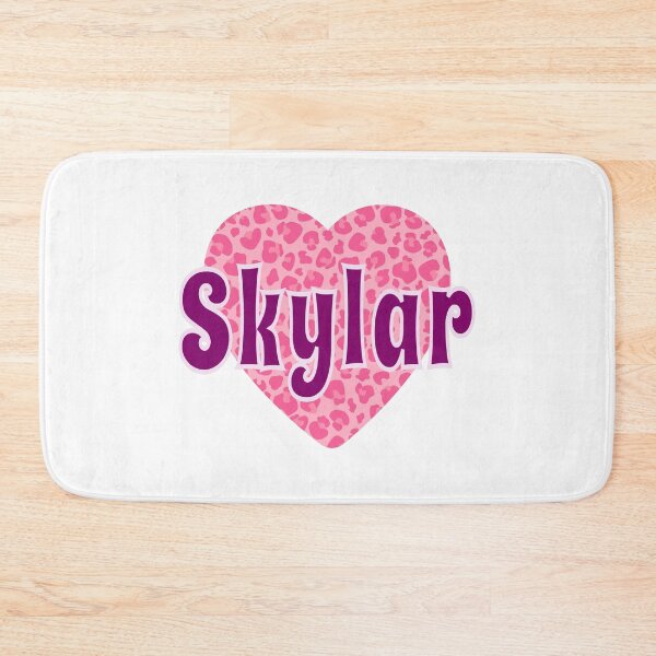 Item preview, Skylar Name Pink Leopard Heart  designed and sold by Jeallan Designs.