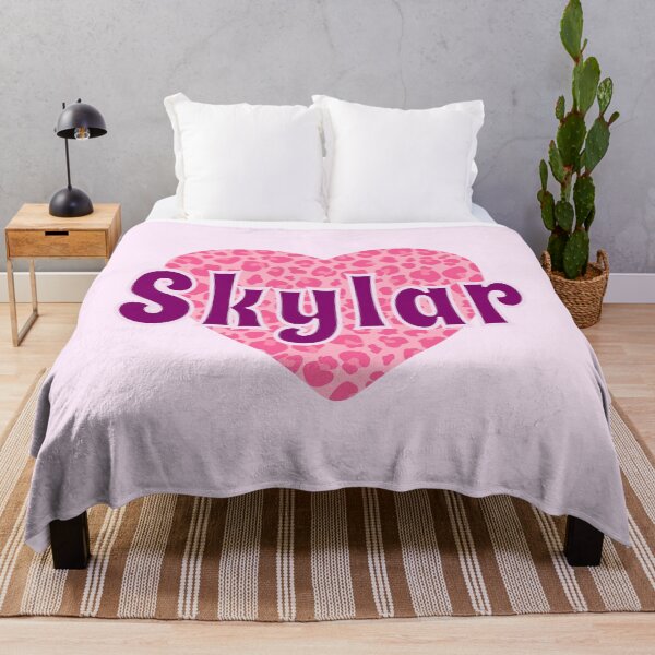Item preview, Skylar Name Pink Leopard Heart  designed and sold by Jeallan Designs.