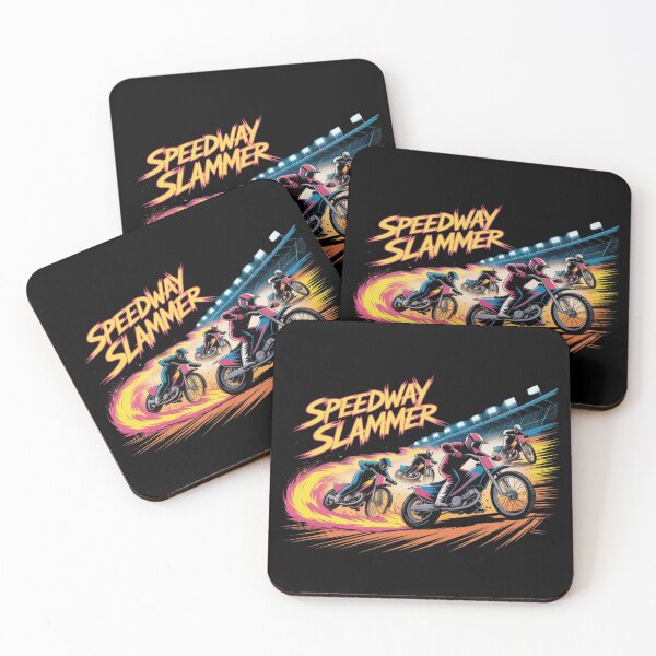 Item preview, Speedway Slammer Group Race – Motorcycle Speedway Illustration designed and sold by teevoxx.