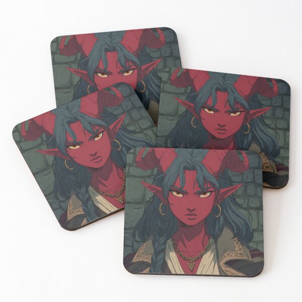 Item preview, Infernal Tiefling Token designed and sold by bapupa.