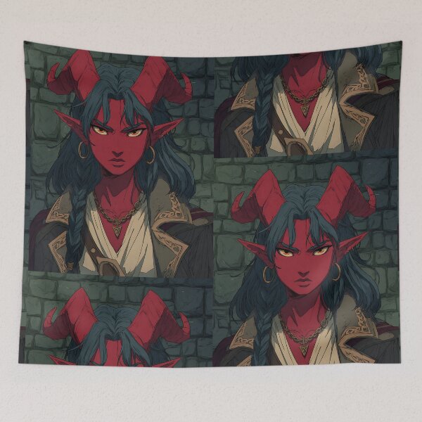 Item preview, Infernal Tiefling Token designed and sold by bapupa.