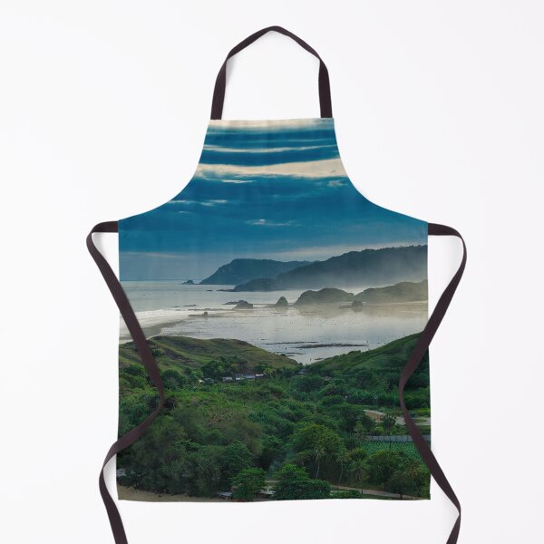 Item preview, Sea Fog Sunset Over Rocky Lombok Beach – Indonesia Drone Photo designed and sold by mattryanphoto.