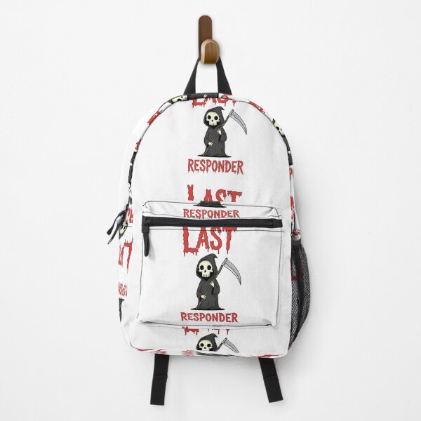 Item preview, Grim Reaper, Angel of Death, dark humor, Last Responder, Funnyfits70, retro, vintage, meme, funny, humor designed and sold by FunnyFits70.