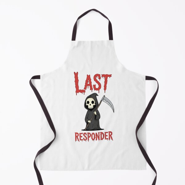 Item preview, Grim Reaper, Angel of Death, dark humor, Last Responder, Funnyfits70, retro, vintage, meme, funny, humor designed and sold by FunnyFits70.