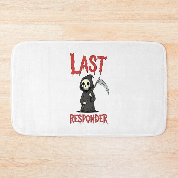 Item preview, Grim Reaper, Angel of Death, dark humor, Last Responder, Funnyfits70, retro, vintage, meme, funny, humor designed and sold by FunnyFits70.