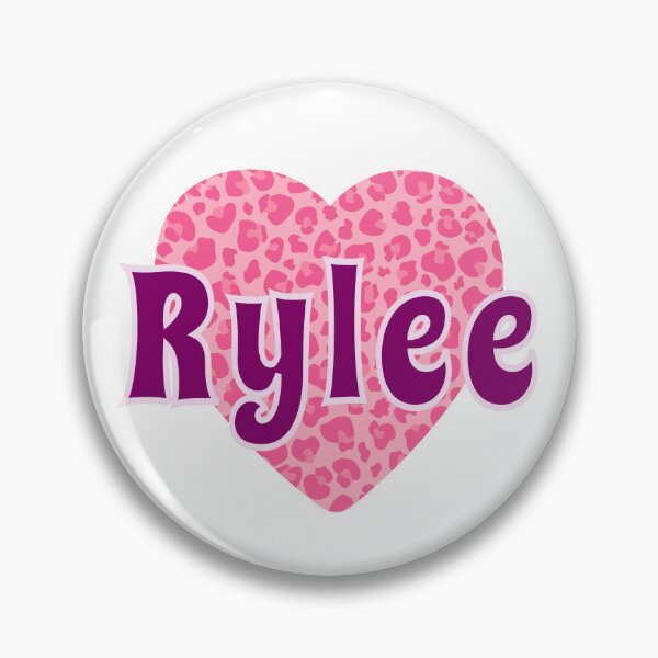 Item preview, Rylee Name Pink Leopard Heart  designed and sold by Jeallan Designs.