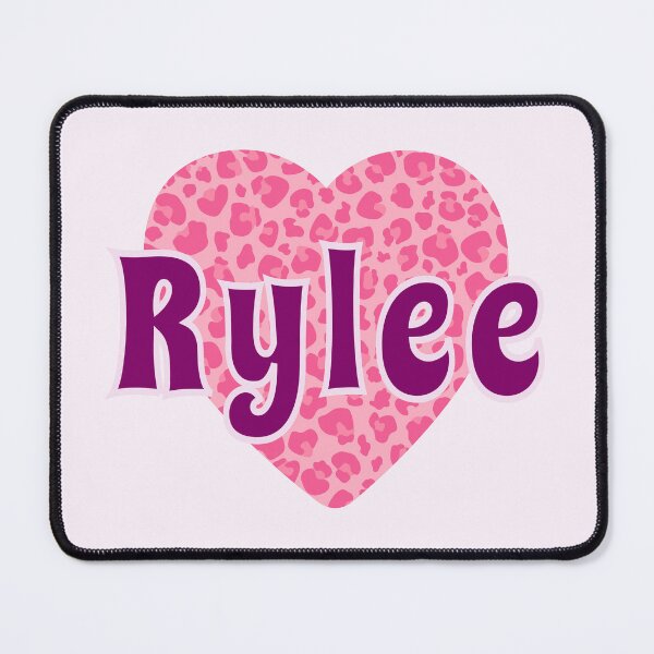 Item preview, Rylee Name Pink Leopard Heart designed and sold by Jeallan Designs.