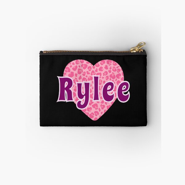 Item preview, Rylee Name Pink Leopard Heart  designed and sold by Jeallan Designs.