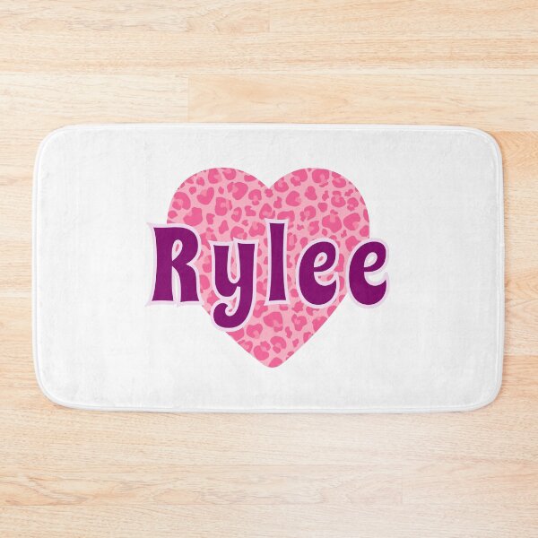 Item preview, Rylee Name Pink Leopard Heart  designed and sold by Jeallan Designs.