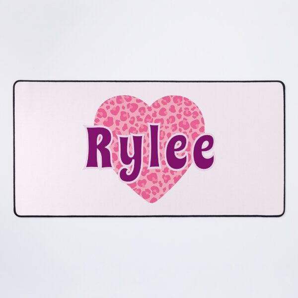 Item preview, Rylee Name Pink Leopard Heart designed and sold by Jeallan Designs.