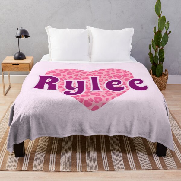Item preview, Rylee Name Pink Leopard Heart  designed and sold by Jeallan Designs.