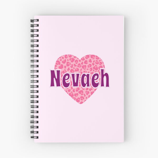 Item preview, Nevaeh Name Pink Leopard Heart  designed and sold by Jeallan Designs.