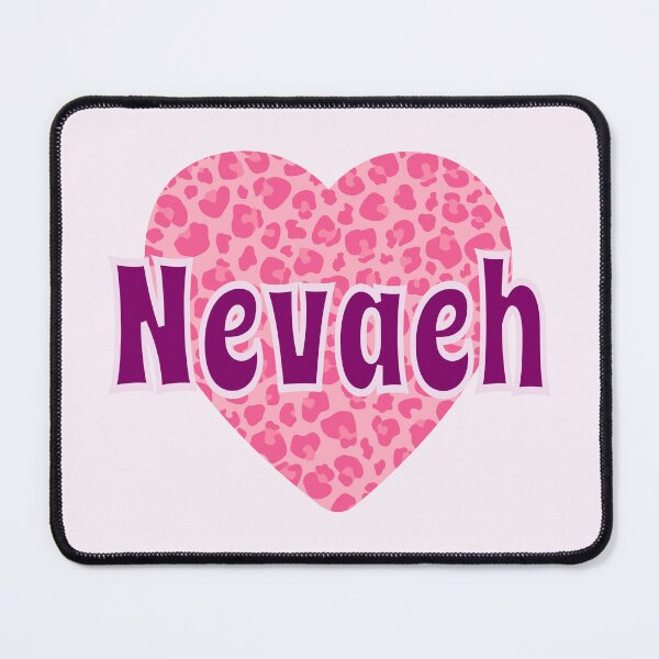 Item preview, Nevaeh Name Pink Leopard Heart designed and sold by Jeallan Designs.