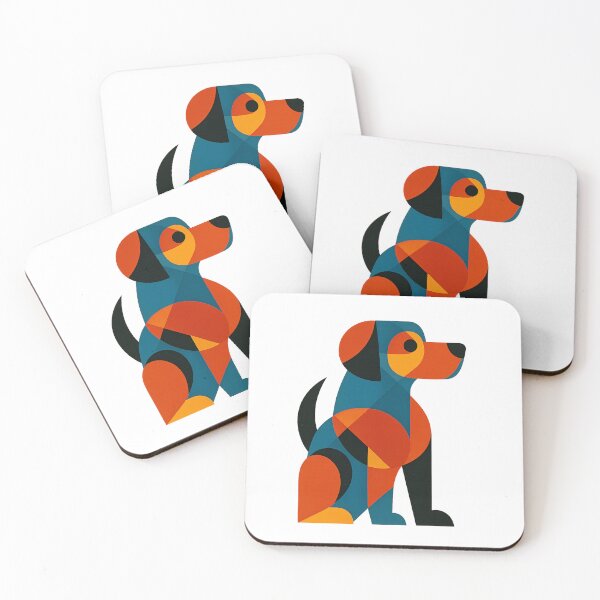 Item preview, Modern Geometric Dog Illustration designed and sold by Nuvijo.