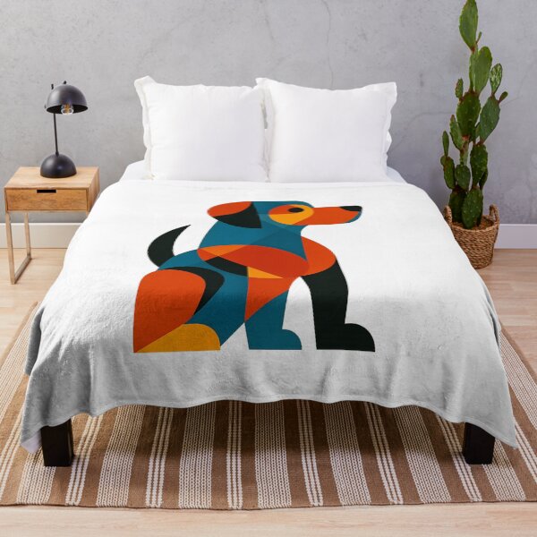 Item preview, Modern Geometric Dog Illustration designed and sold by Nuvijo.