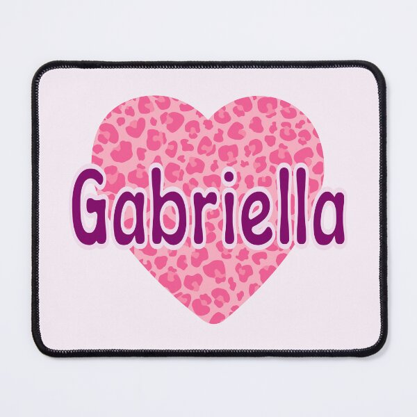 Item preview, Gabriella Name Pink Leopard Heart designed and sold by Jeallan Designs.