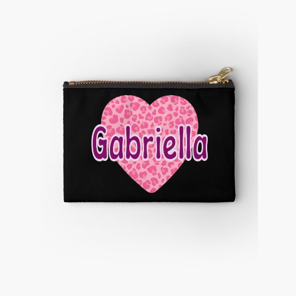 Item preview, Gabriella Name Pink Leopard Heart  designed and sold by Jeallan Designs.